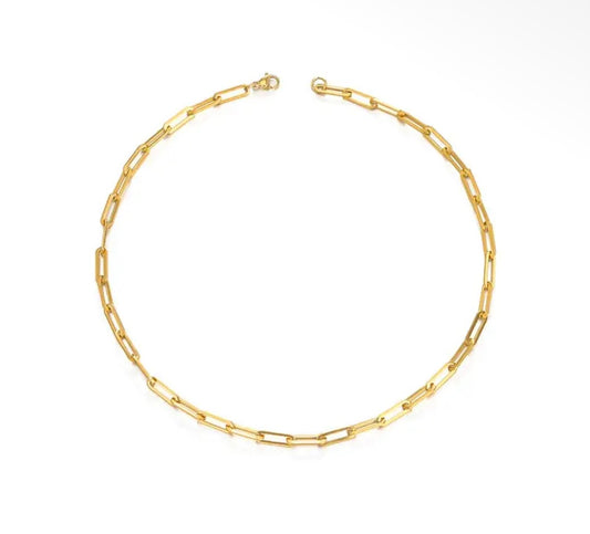 Gold Paperclip Chain