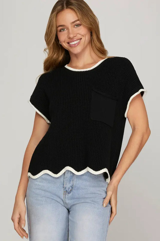 Kickoff Knit Top