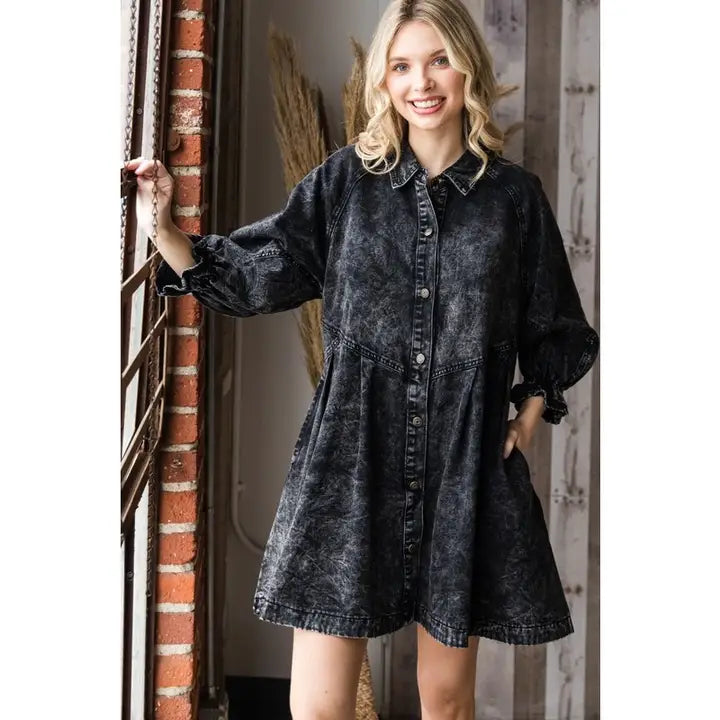 Touchdown Denim Dress