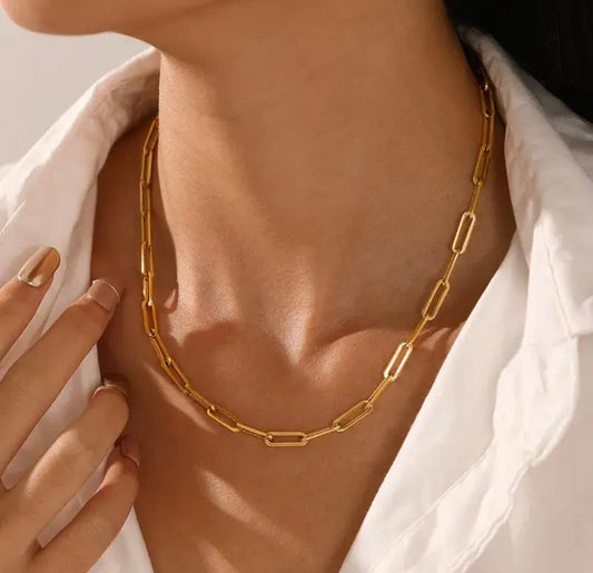 Gold Paperclip Chain