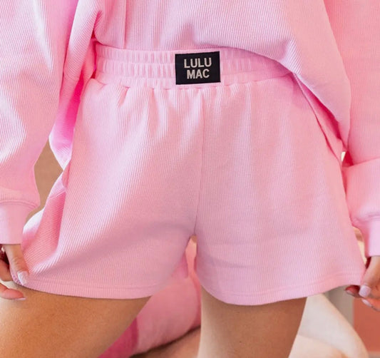 LULUMAC - waffle shirts pink