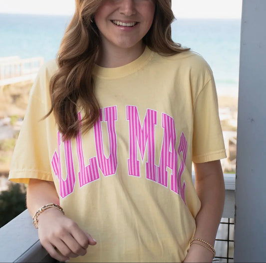 LULUMAC - butter & pink stripes