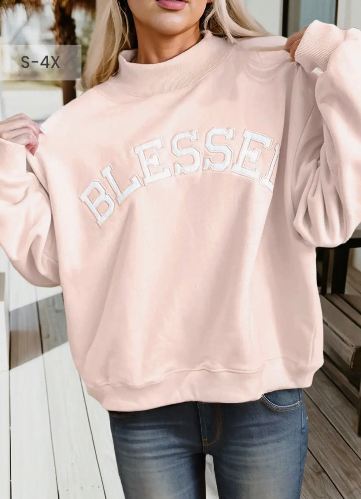 Blessed Mock Neck